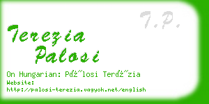 terezia palosi business card